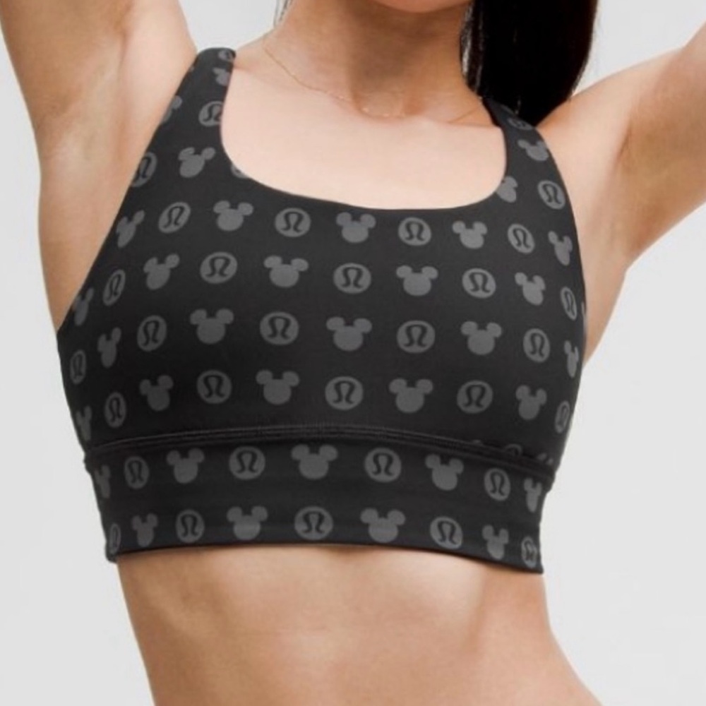 NWT sz 8 DISNEY x lululemon Wunder Train bra